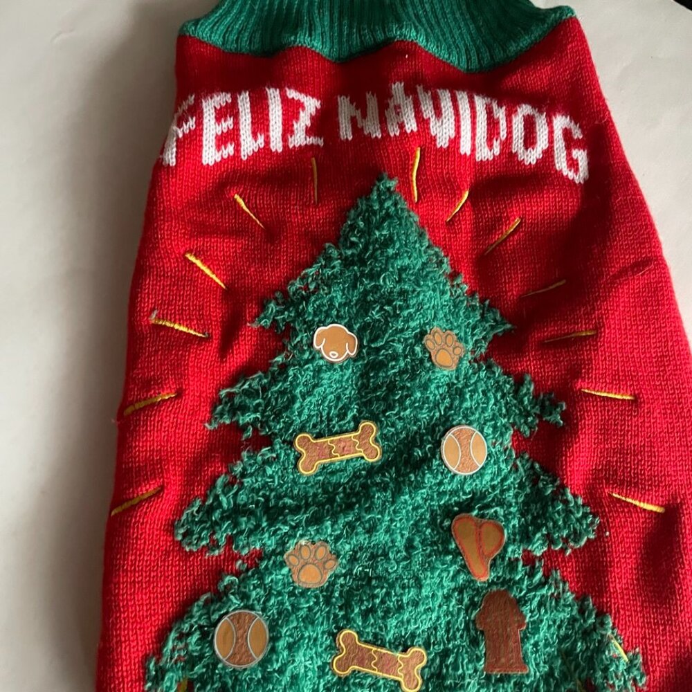 Merry & Bright “Feliz Navidad” Dog Sweater